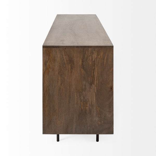 Mercana Grace Two-Tone Sideboard - Solid Mango Wood, 6 Drawer Storage, Contemporary Design for Modern Spaces 68846