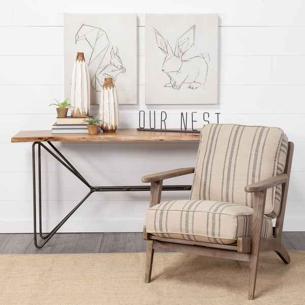 Mercana Wild Modern Farmhouse Metal Wall Sign – Sleek Matte Black Accent for Urban and Eclectic Spaces Black Metal | Our Nest 68792