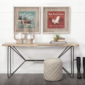 Mercana Allium Handwoven Wool Pouf - Artisanal Oatmeal Cylinder for Versatile Seating & Cozy Accent Decor Beige Wool 68729