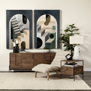 Mercana Pierre Armless Chaise Lounge Chair: Luxurious Mid-Century Modern Design for Stylish Comfort & Relaxation 68768