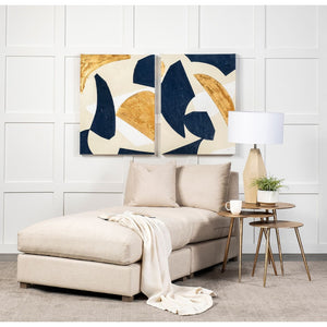 Mercana Reva III Compact Accent Table - Stylish Mid-Century Modern Design in Luxurious Antiqued Gold Finish Gold Aluminum | 16W 68769