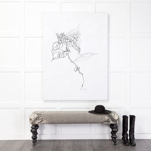 Mercana Alhambra Elegant Upholstered Accent Bench for Entryways, Living Rooms, or Bedroom Decor Solutions 67494