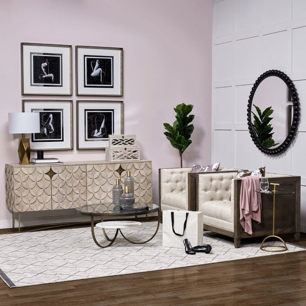 Mercana Toba Elegant Gourd-Style Glass Vase with Luxe Gold Neck - Ideal for Modern Home Décor Accents Brown/Gold Glass | 12H 68052