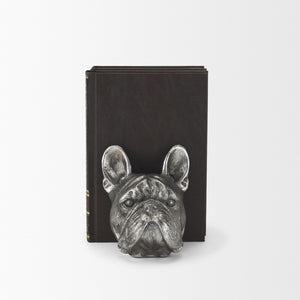 Mercana Bruno Sculptural American Bulldog Bookends – Stylish Metal Decor for Modern Homes & Offices 68925