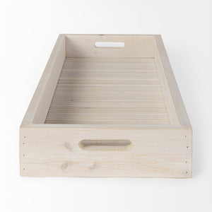 Mercana Horatio 28"L x 12"W Versatile Rectangular Serving Tray for Coastal Charm and Stylish Organization 68993