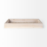 Mercana Horatio 28L x 12W Natural Wood Rectangular Serving Tray  68993