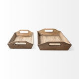 Mercana Tawny (Set of 2) Natural Wooden Trays 68961