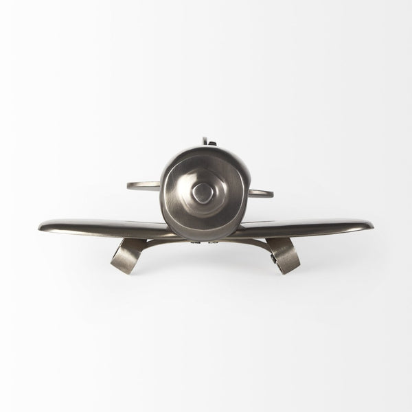 Mercana Maverick II Sleek Metal Fighter Plane Sculpture for Modern Decor, Perfect Accent for Any Space 68955