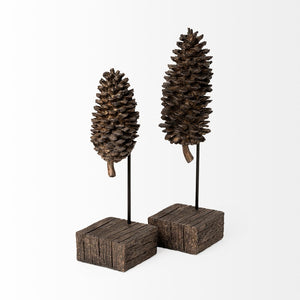 Mercana Pinterra Rustic Pinecone Replica - Charming Decorative Accent for Lodge and Lakeside Decor Elements 68922