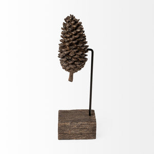 Mercana Pinterra Rustic Pinecone Replica - Charming Decorative Accent for Lodge and Lakeside Decor Elements 68922