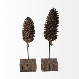 Mercana Pinterra Rustic Pinecone Replica - Charming Decorative Accent for Lodge and Lakeside Decor Elements 68922