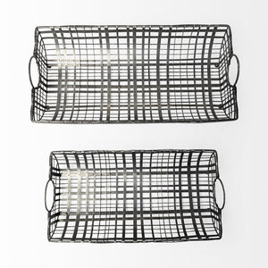 Mercana Kenneth Industrial-Chic Metal Baskets for Stylish Organization in Any Room – Durable & Versatile Storage 68786