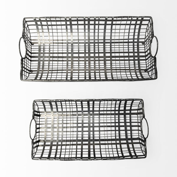 Mercana Kenneth Industrial-Chic Metal Baskets for Stylish Organization in Any Room – Durable & Versatile Storage 68786