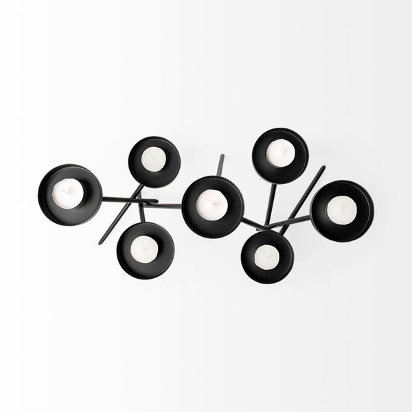 Mercana Meira Elegant Seven Votive Candle Holder for Modern Decor - Stylish Centerpiece for Any Room 68942