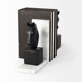 Mercana Hidalgo (Set of 2) 14L x 3W Black Majestic Horse Bookends 68931