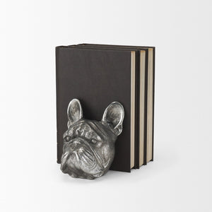 Mercana Bruno Sculptural American Bulldog Bookends – Stylish Metal Decor for Modern Homes & Offices 68925