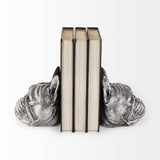 Mercana Bruno (Set of 2) 5L x 5W Silver American Bulldog Bookends 68925