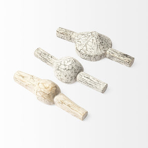 Mercana Oro Decorative Tribal-Inspired Measuring Cups – Rustic Wood Accents for Eclectic Home Décor 68898