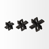 Mercana Aleph (Set of 3) Black Metal Small Medium & Large Jacks 68962