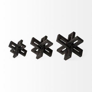 Mercana Aleph Decorative Sculptural Jacks in Matte Finish - Modern Industrial Accents for Any Space 68962