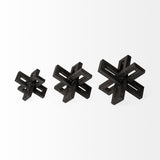 Mercana Aleph (Set of 3) Black Metal Small Medium & Large Jacks 68962