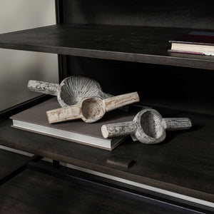 Mercana Oro Decorative Tribal-Inspired Measuring Cups – Rustic Wood Accents for Eclectic Home Décor 68898