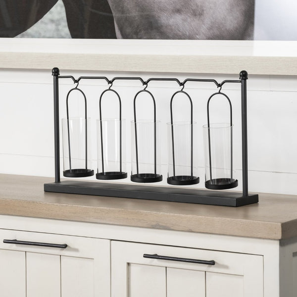 Mercana Erlen Five Votive Candle Holder - Modern Industrial Design for Elegant Home Décor and Ambiance 68601