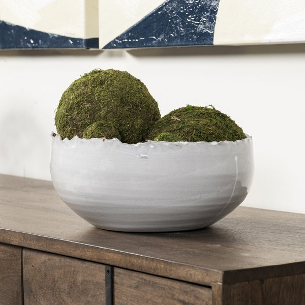 Mercana Larsen Large Decorative Bowl - Sculptural Elegance for Modern Interiors, Perfect Centerpiece Accent 68909