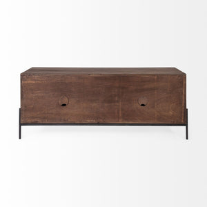 Mercana Glenn Mid-Century Modern Media Console with Ample Storage and Soft-Closing Doors for TVs Up to 71" 69018
