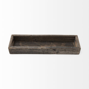 Mercana Vernon Rustic Reclaimed Wood Serving Tray - Versatile Décor for Urban Loft & Modern Farmhouse Style Brown Reclaimed Wood 68860