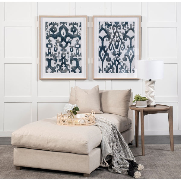 Mercana Valence Armless Sectional Piece – Modular Comfort & Timeless Style for Any Living Space Design Cream Fabric | Full-Size Ottoman 69113