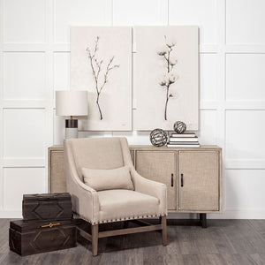 Mercana Cassia Stylish Wooden Storage Boxes with Iron Handles for Modern Farmhouse and Urban Loft Decor 57853