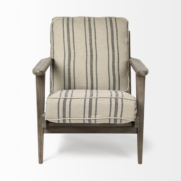 Mercana Olympus Accent Chair - Luxurious Olive Velvet Upholstered Mid-Century Modern Design for Comfort Brown Jute | Brown Wood 68186