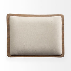 Mercana Katniss 26" Total Height Plush Saddle-Seat Stool with Sturdy Antiqued Frame for Stylish Interiors Cream Fabric | Gold Metal | Counter 68465