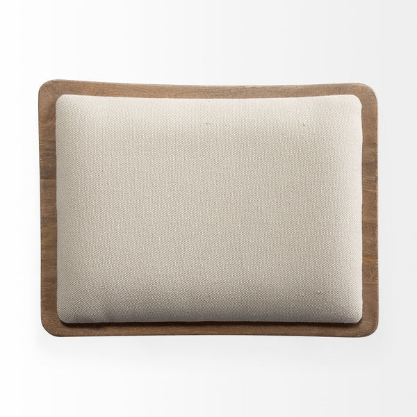 Mercana Katniss 26" Total Height Plush Saddle-Seat Stool with Sturdy Antiqued Frame for Stylish Interiors Cream Fabric | Gold Metal | Counter 68465