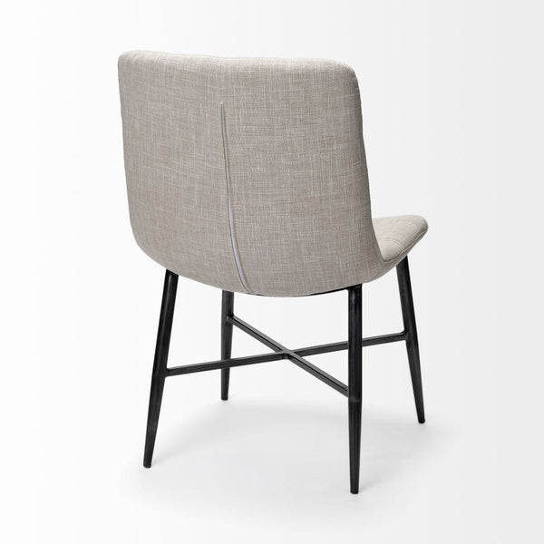 Mercana Barrow Modern Dining Chairs - Plush Upholstered Comfort with Sturdy Industrial Design for Any Space 68307
