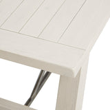 INK+IVY Sonoma Industrial Dining Bench II112-0447 Reclaimed White