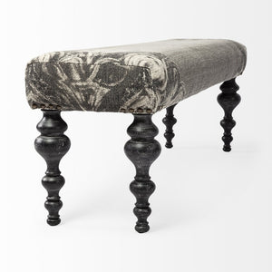 Mercana Alhambra Elegant Upholstered Accent Bench for Entryways, Living Rooms, or Bedroom Decor Solutions 67494