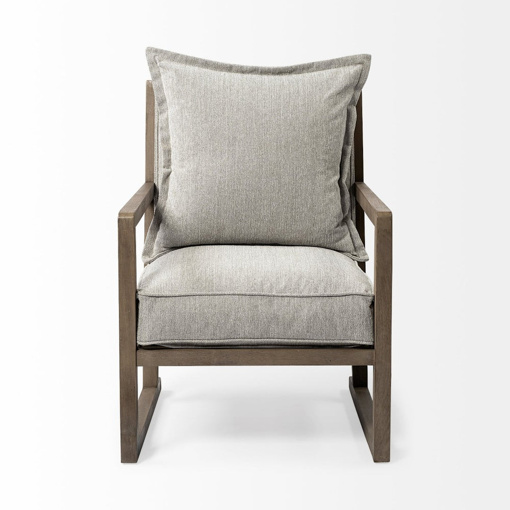 Mercana Sherlock Coastal-Inspired Accent Chair with Mid-Century Lines and Plush Comfort for Relaxed Seating 69001