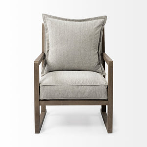 Mercana Sherlock Coastal-Inspired Accent Chair with Mid-Century Lines and Plush Comfort for Relaxed Seating 69001