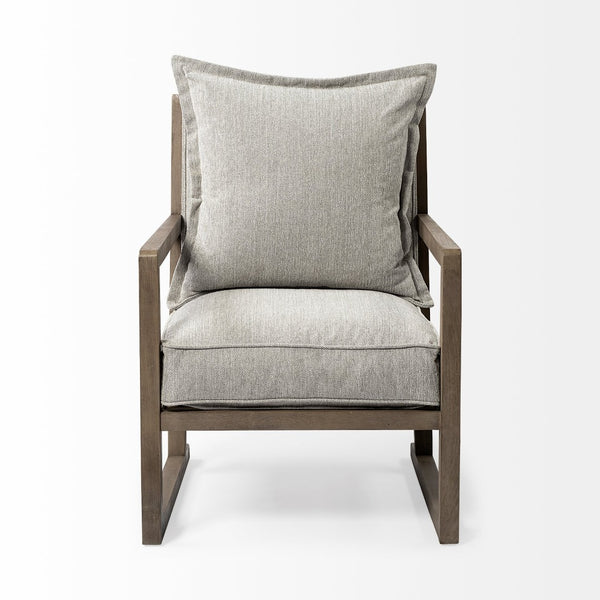 Mercana Sherlock Coastal-Inspired Accent Chair with Mid-Century Lines and Plush Comfort for Relaxed Seating 69001