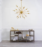 Mercana Edisonna II (38"D) Gold Sputnik Twenty Bulb Chandelier  65190