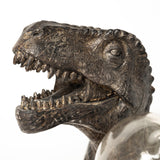 Mercana Raptor (10.6"H) Dark Tone Resin Tyrannosaurus Rex Table Lamp 68924