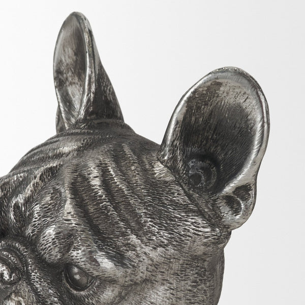 Mercana Bruno Sculptural American Bulldog Bookends – Stylish Metal Decor for Modern Homes & Offices 68925