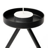 Mercana Meira Black Metal Seven Votive Table Candle Holder  68942