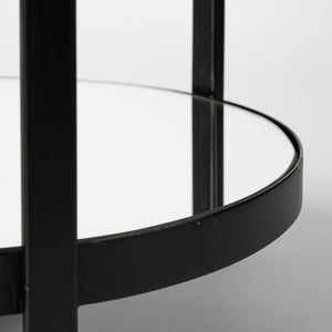 Mercana Eleonore Contemporary Two-Tier Bar Cart with Durable Tempered Shelves for Stylish Entertaining 68945