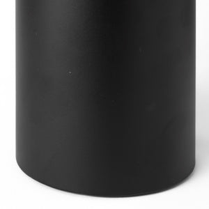 Mercana Alex Cylindrical Candle Holder - Elegant Matte Finish for Modern Ambiance in Any Room Decor Black Metal | 9.3H 68946