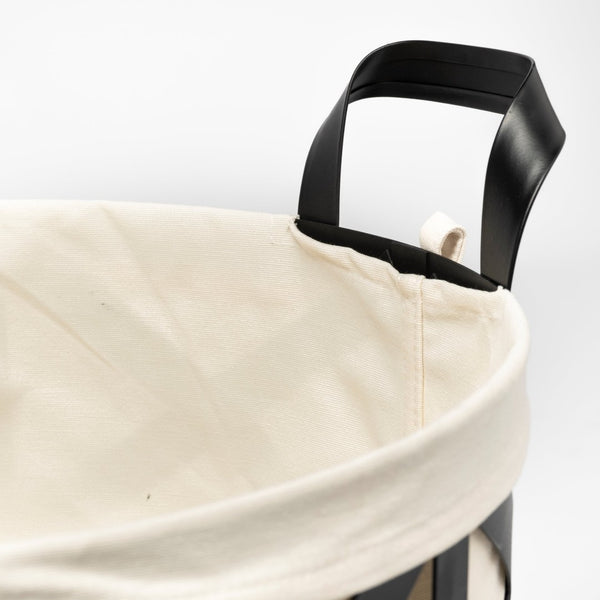 Mercana Liya Versatile 18L x 15W Storage Basket with Cream Liner for Modern Farmhouse Charm & Organization 68950