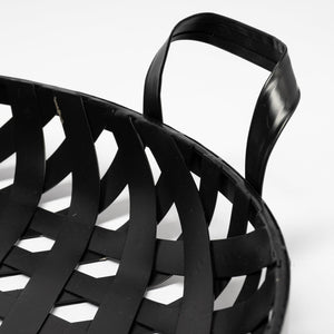 Mercana Lito Elegant Woven Metal Serving Trays for Modern Home Décor, Stylish Organization & Display 68951