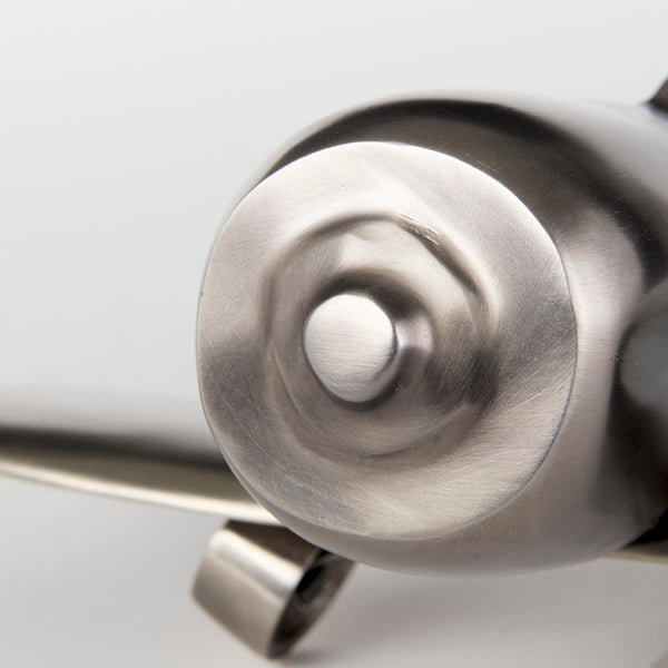 Mercana Maverick II Sleek Metal Fighter Plane Sculpture for Modern Decor, Perfect Accent for Any Space 68955